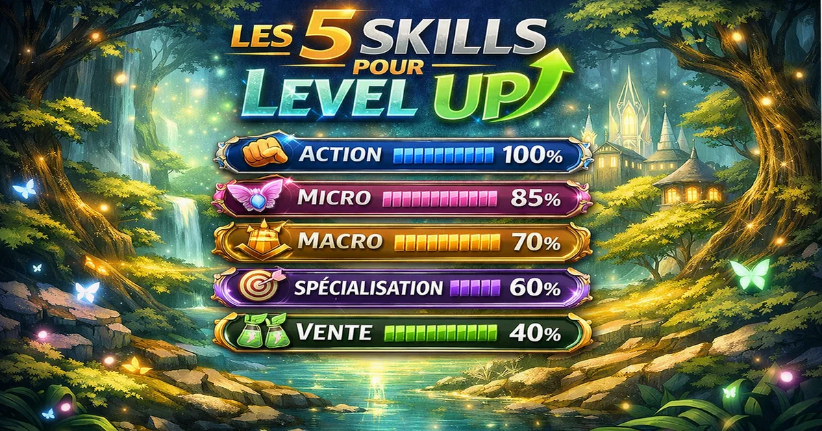 Les 5 Skills pour Level Up